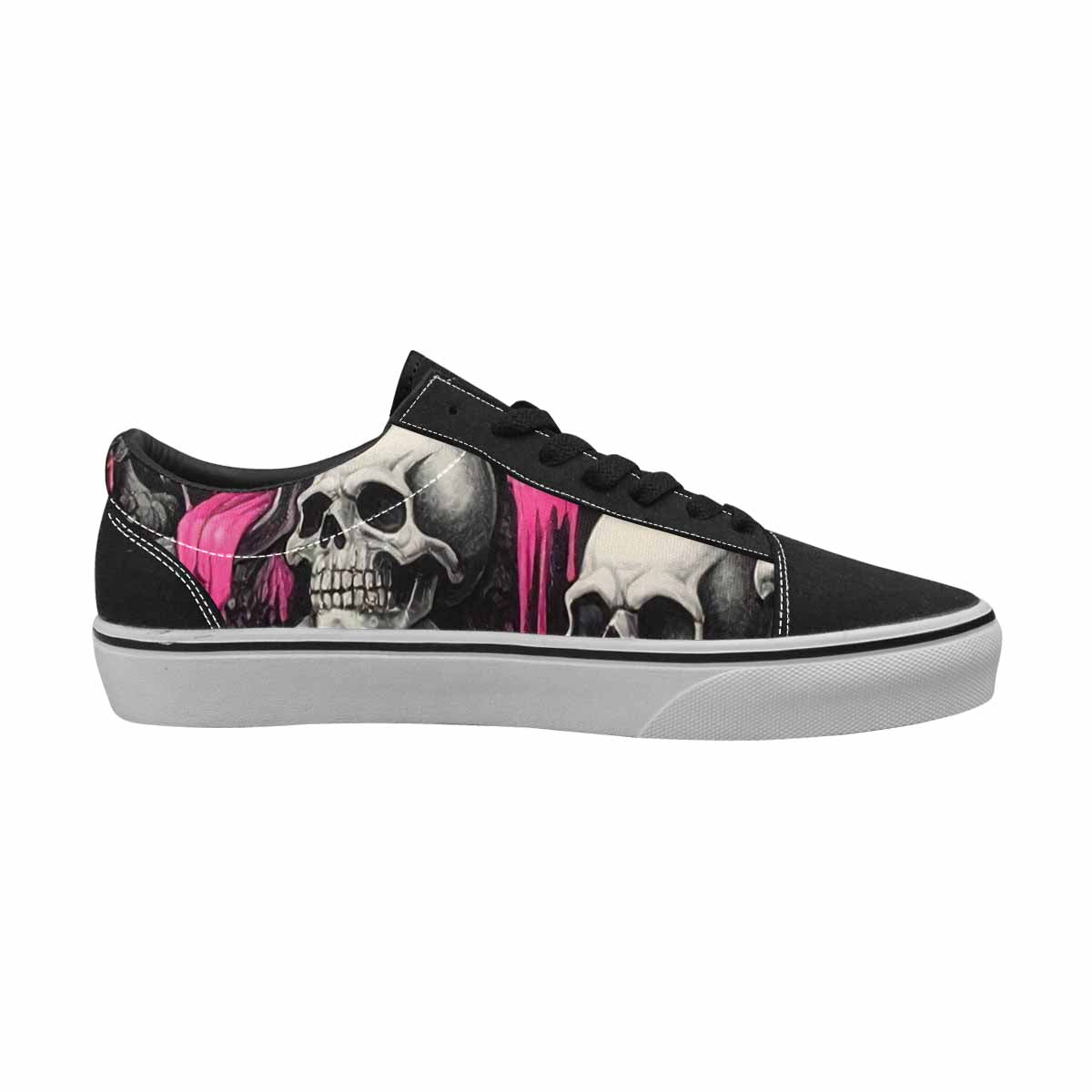 WOMEN'S Rainbow From Skull S Lace-Up Canvas Dreamlike Custom Shoes