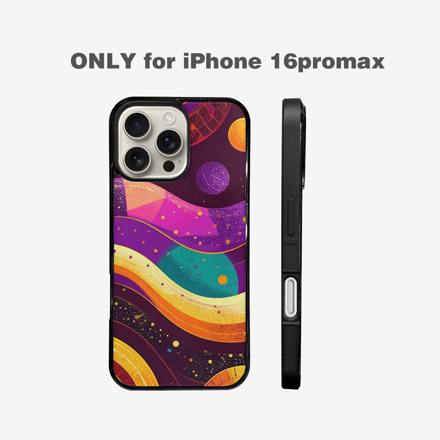 iPhone 16 Pro Max Case — 1970s Disco Art Pattern, Customized Protective Case