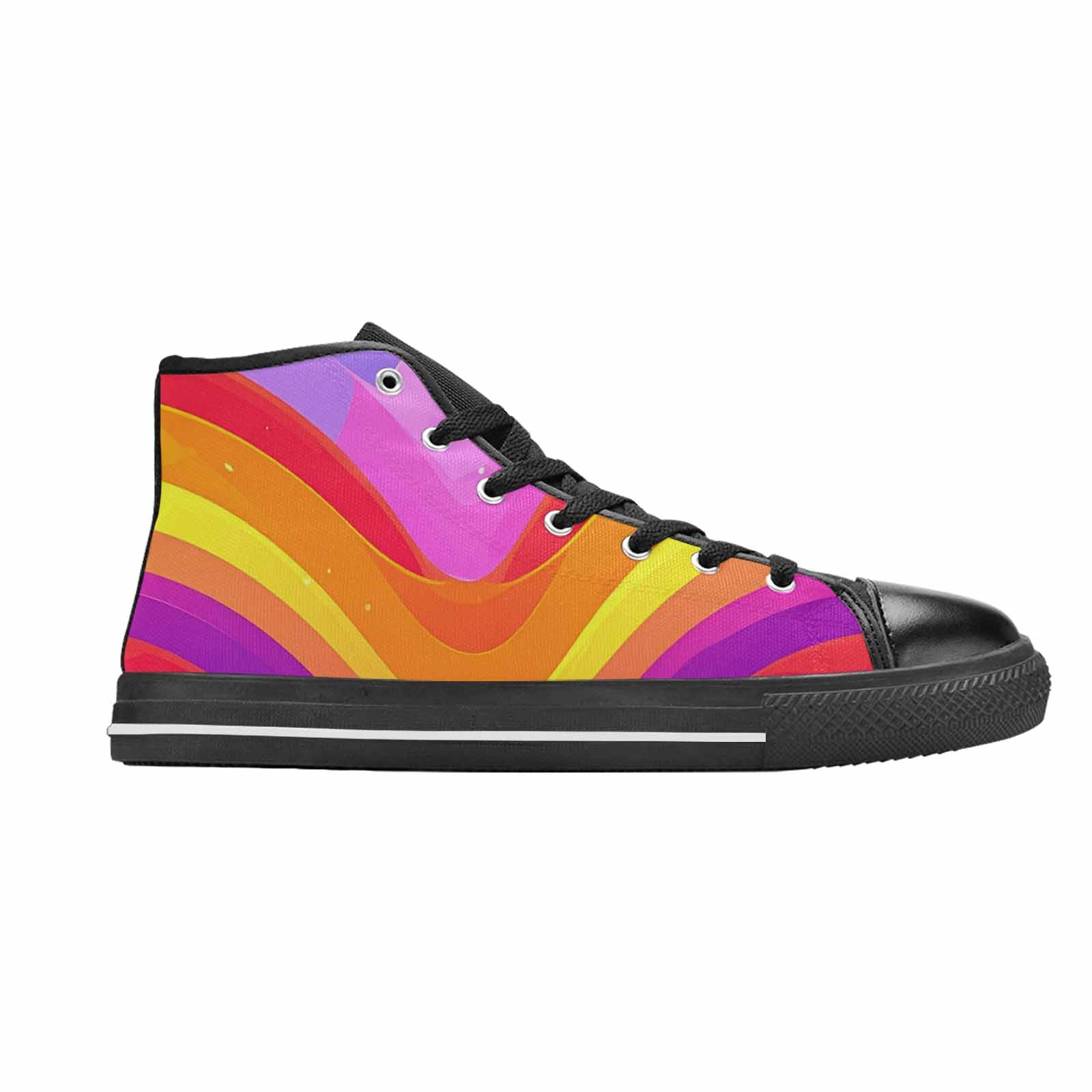 MEN'S Rainbow Pride High Top Canvas Grunge Shoes