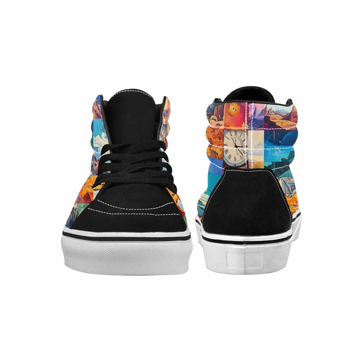 MEN'S Surreal Dream Fragment High Top Canvas Dreamcore Custom Shoes
