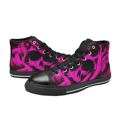 MEN'S Cc Snake Skull Art High Top Canvas Y2K Custom Shoes
