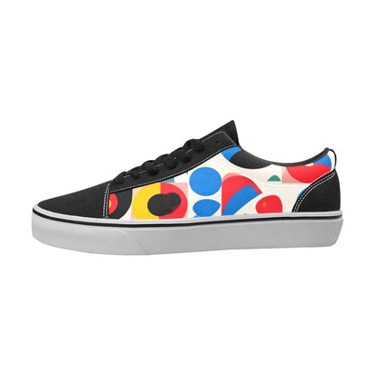 WOMEN'S 1960S Mod Cartoon Art Low Top Skateboarding Cottagecore Shoes