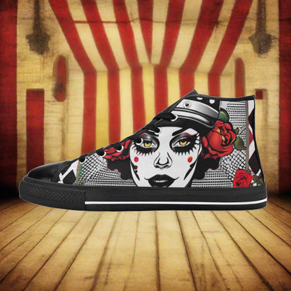 Phoenix Neon Electric Unique MEN Bold Art - Freaky Shoes | Custom Art Sneakers