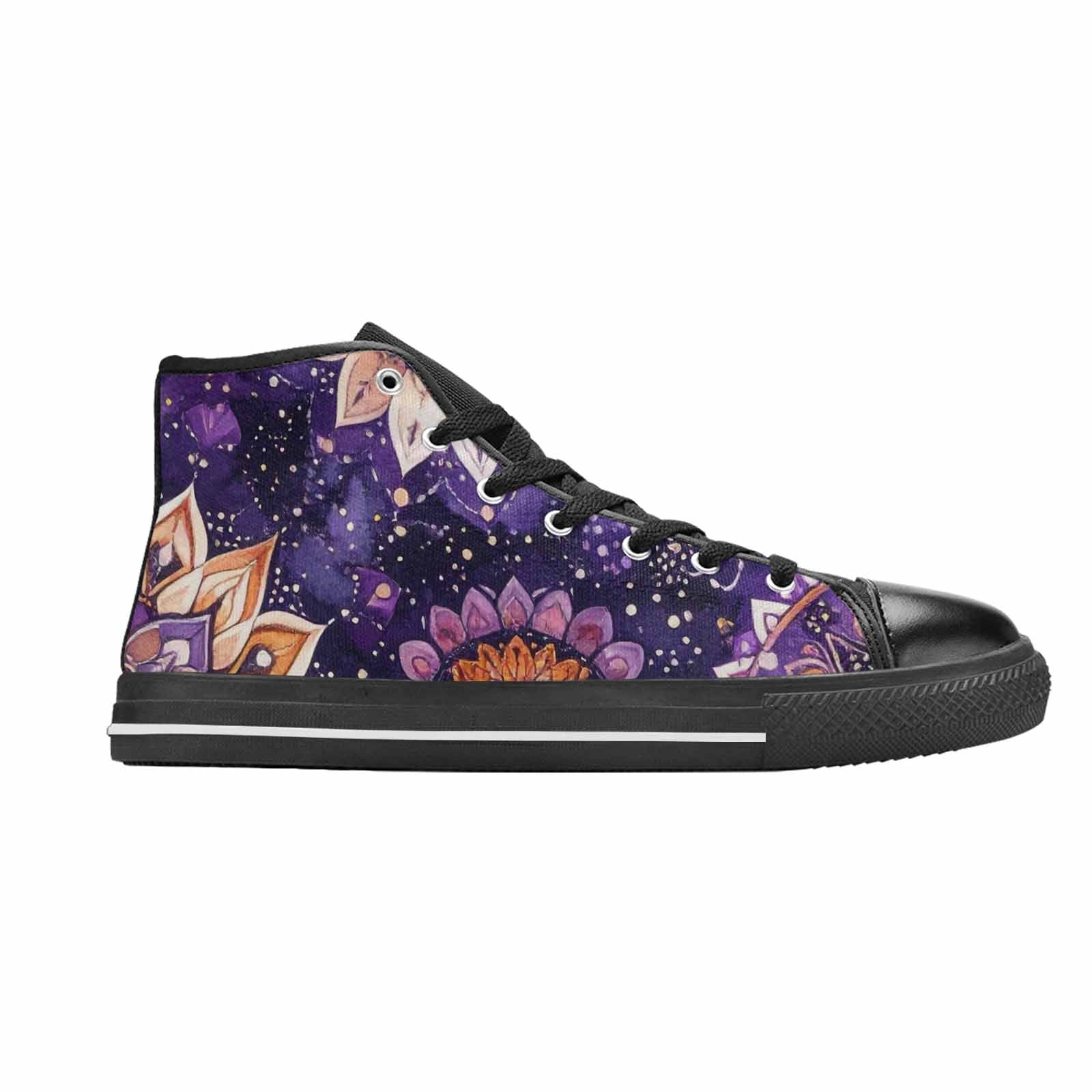 WOMEN'S Mandala High Top Canvas Cottagecore Custom Shoes