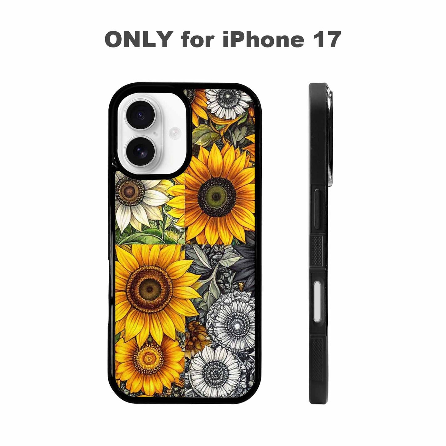 iPhone 17 Case — Small Sunflower Pattern, Randomly Floral, Unique Phone Case Design