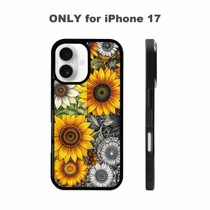 iPhone 17 Case — Small Sunflower Pattern, Randomly Floral, Unique Phone Case Design