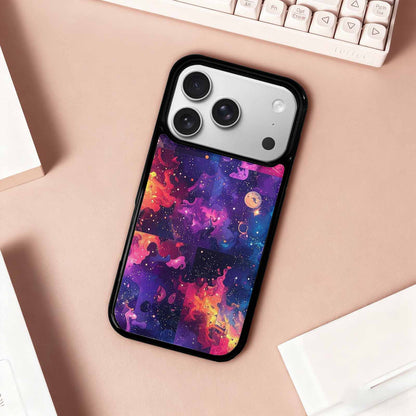 iPhone 17 Pro Case — Cosmic Creature And Object Mashup Galaxy, Unique Phone Case Design