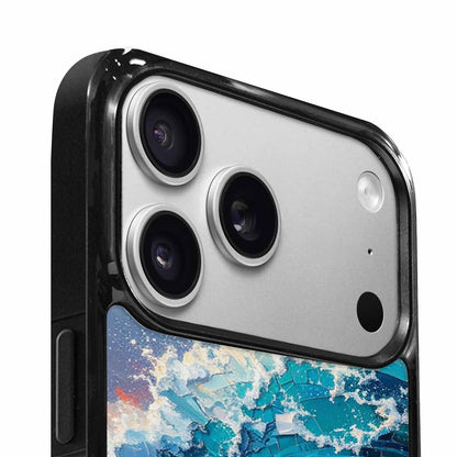 iPhone 17 Pro Case — Wave Crest Splash Wave Crest Watercolor, Personalized Phone Case
