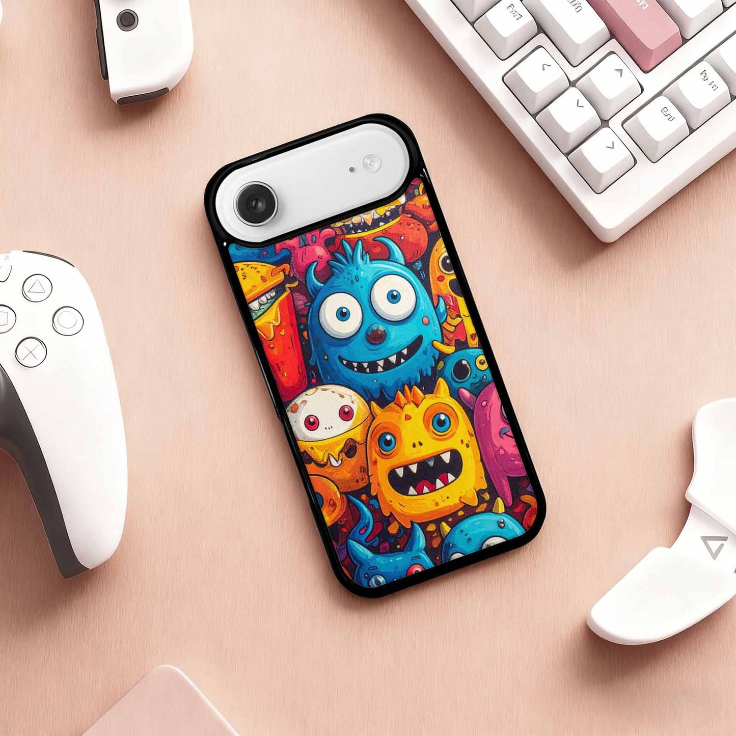 iPhone 17 Air Case — Small Cartoon Monster Character Pattern Cartoon, Customized Protective Case