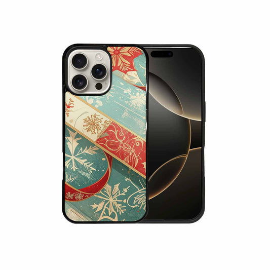 iPhone 16 Pro Max Case — Christmas Wrapping Paper Pattern Art Wallpaper, Original Design Phone Case