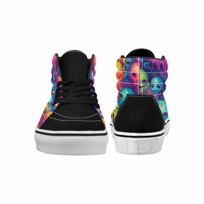 MEN'S Aliens  Tie Dye High Top Canvas Y2K Custom Shoes