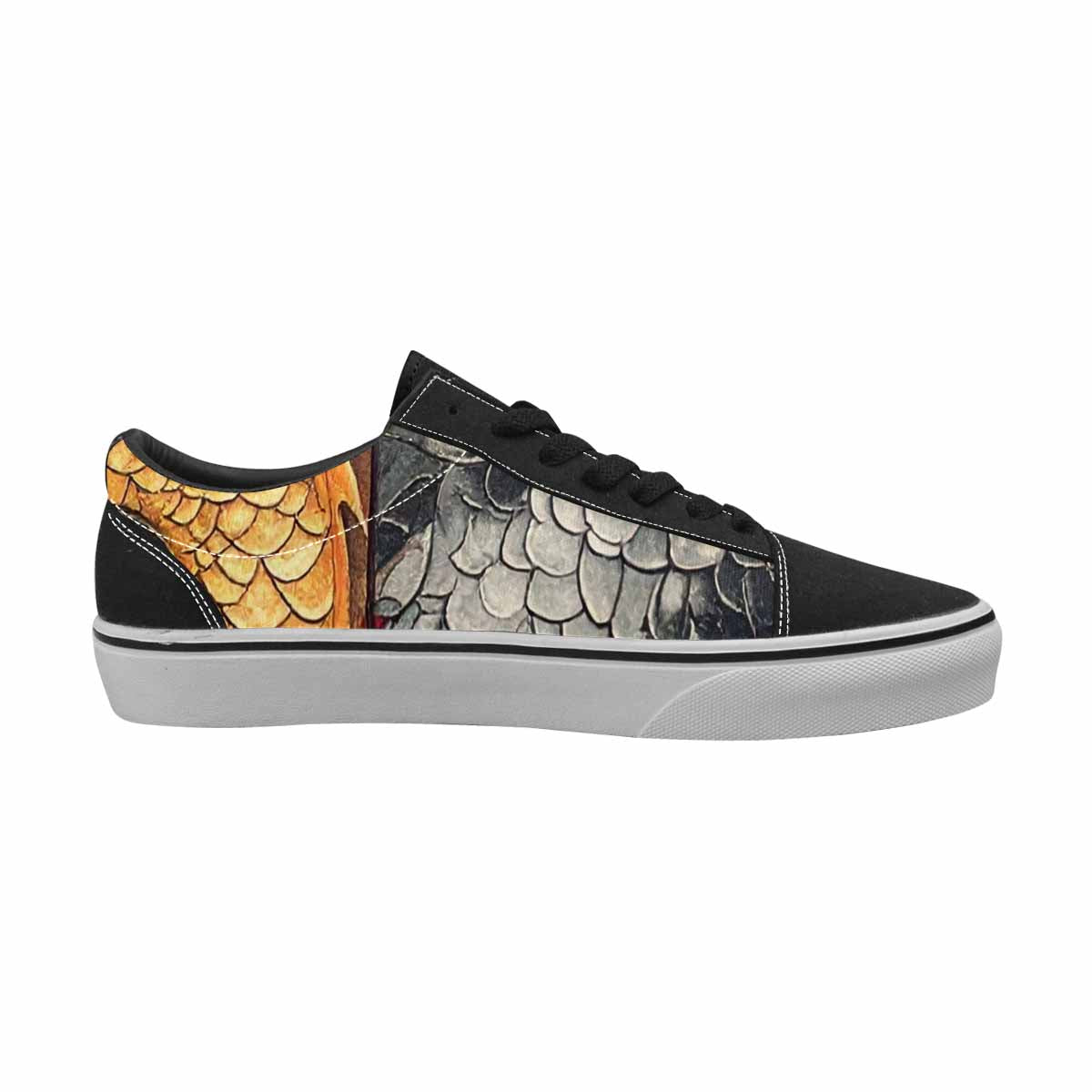 WOMEN'S Dragon Scale Fantasy Canvas Lace-Up Y2K Custom Shoes