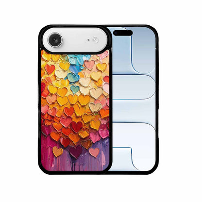 iPhone 17 Air Case — Full Color Vibrant Heart Burst Original, Custom Phone Case