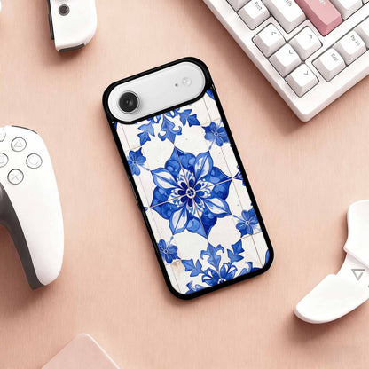 iPhone 17 Air Case — Talavera Tile Floral, Custom Made Phone Cover