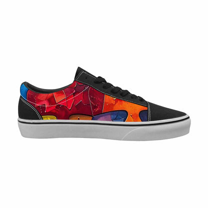 WOMEN'S Autism Puzzle Pieces Lace-Up Canvas Vivid Sneakers