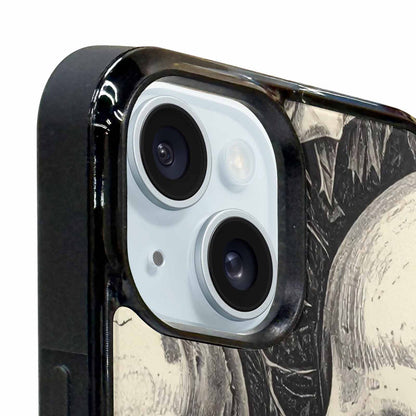 iPhone 15 Case — 20 Skulls Overlapping Seamless Tileable Pattern, Customized Protective Case