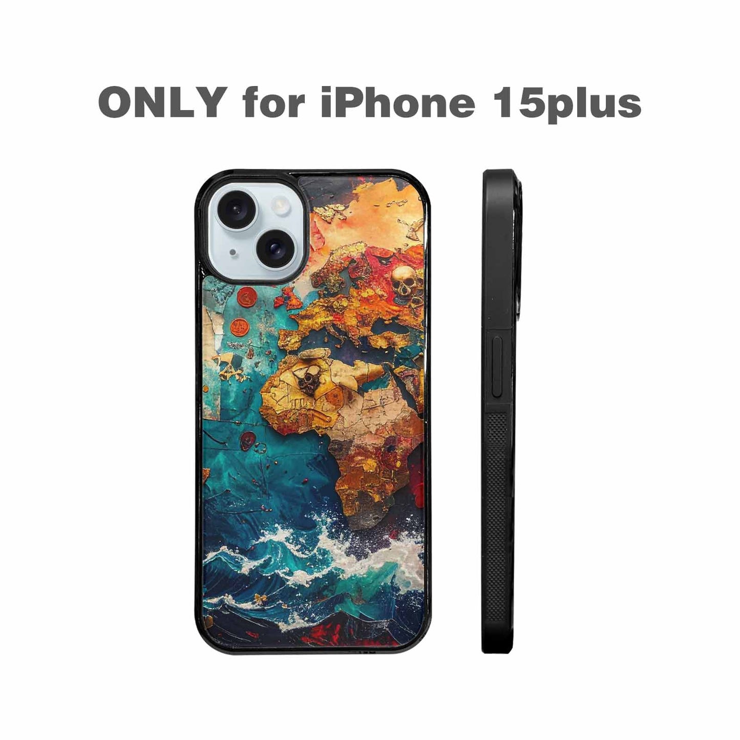 iPhone 15 Plus Case — Pirate Skull Flag Pirate Skull Flag, Original Design Phone Case
