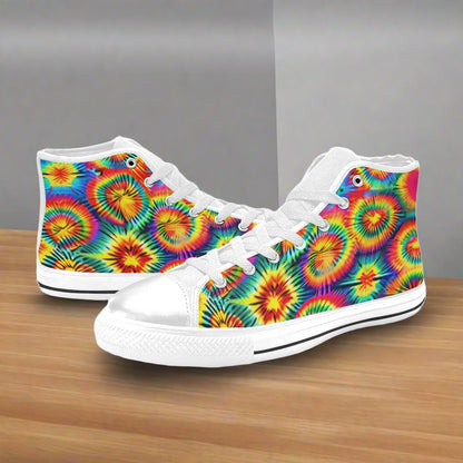 Monarch Silver Blue Vivid WOMEN Bold Art - Freaky Shoes | Custom Art Sneakers