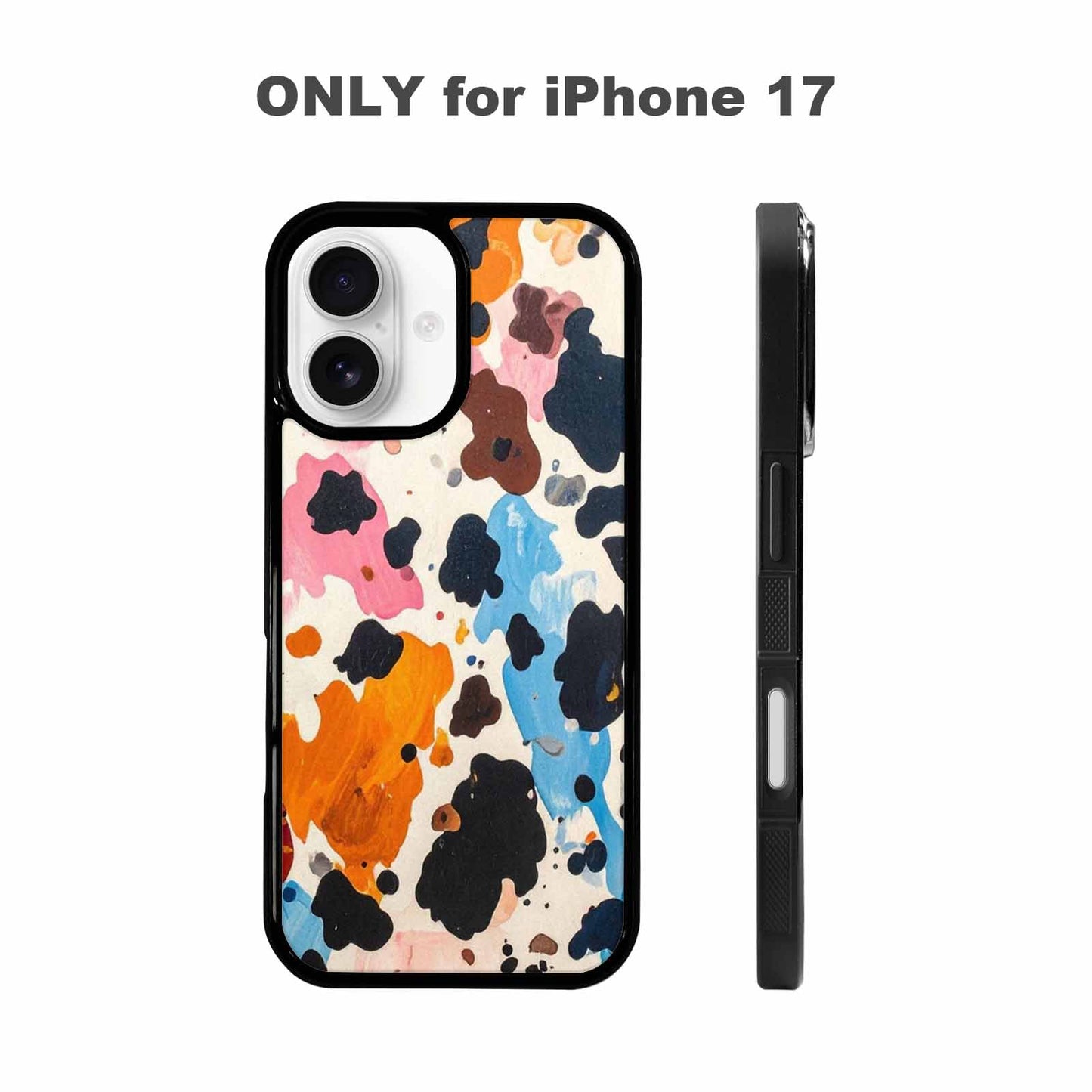 iPhone 17 Case — Small Cow Animal Print Animal Print, Custom Printed Phone Case