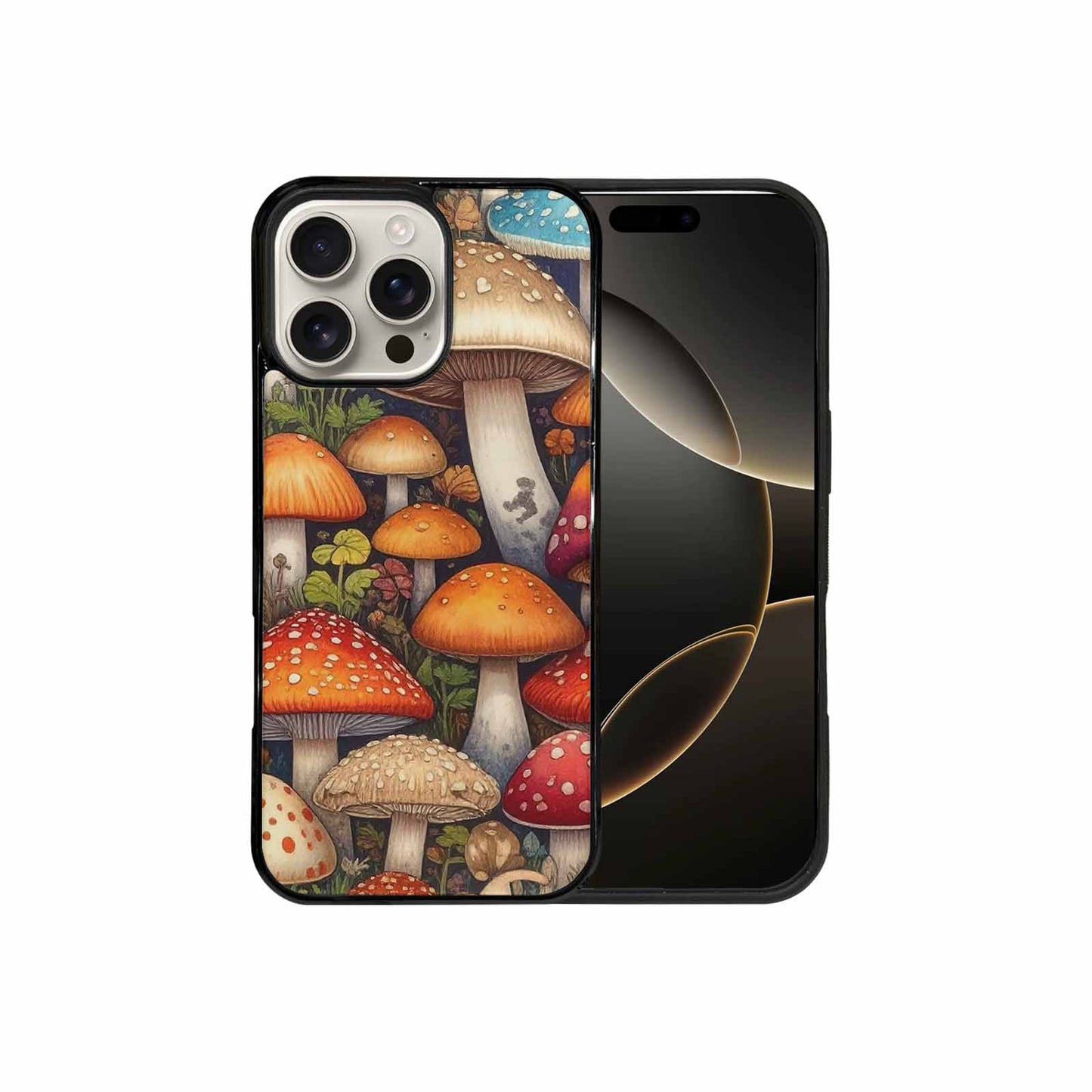 iPhone 16 Pro Max Case — Mushrooms General Mushrooms Pa, Custom Print Case Cover