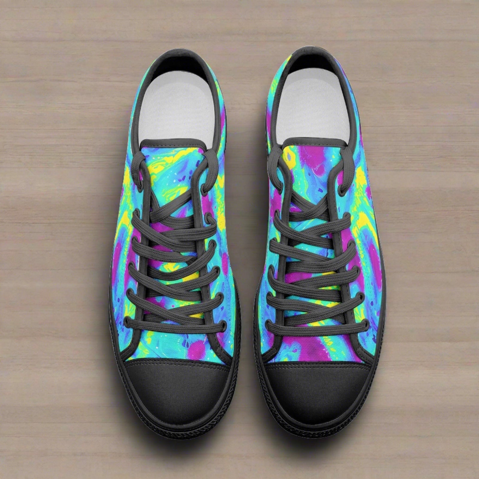 Aztec Earthy Brown Unique Bold Art - Freaky Shoes | Custom Art Sneakers