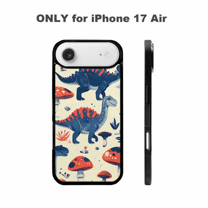 iPhone 17 Air Case — Vintage Dinosaurs Mushroom Retro Vintage, Personalized Phone Case