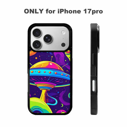 iPhone 17 Pro Case — Alien Ufo Cartoon Art Pattern Alien, Custom Designed Case Cover