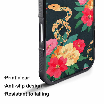 iPhone 17 Pro Max Case — Snakes Print Floral Seamless Floral, Original Design Phone Case