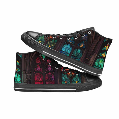 MEN'S Stained Glass Cathedral High Top Canvas Dreamcore Sneakers