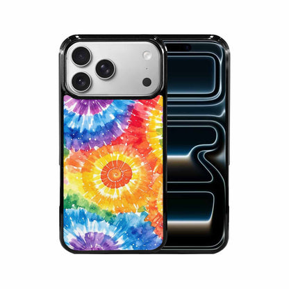 iPhone 17 Pro Max Case — Tie Dye Spiral Rainbow Tie Dye, Personalized Phone Case