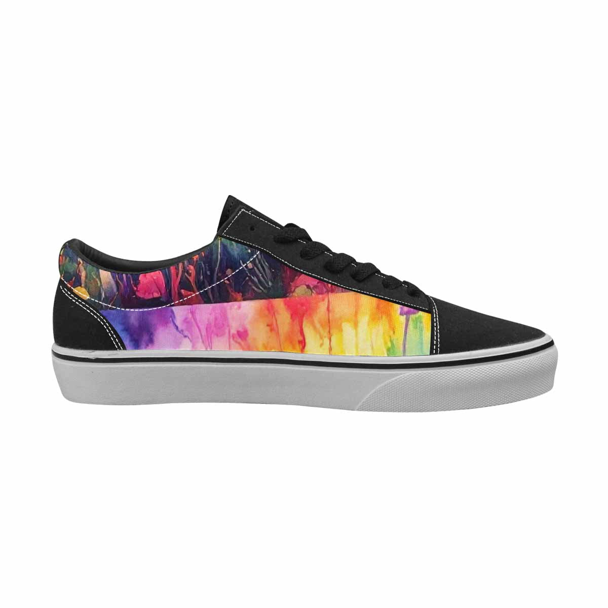 WOMEN'S Mushrooms  Tie Dye Lace-Up Canvas Y2K Custom Shoes