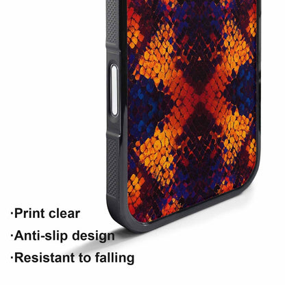 iPhone 17 Pro Case — Snake Print Dark Seamless Pattern Animal, Original Design Phone Case