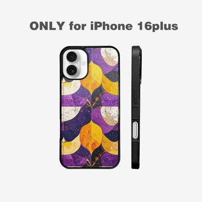 iPhone 16 Plus Case — Nonbinary Flag Color Theme Small Rainbow, Custom Designed Case Cover