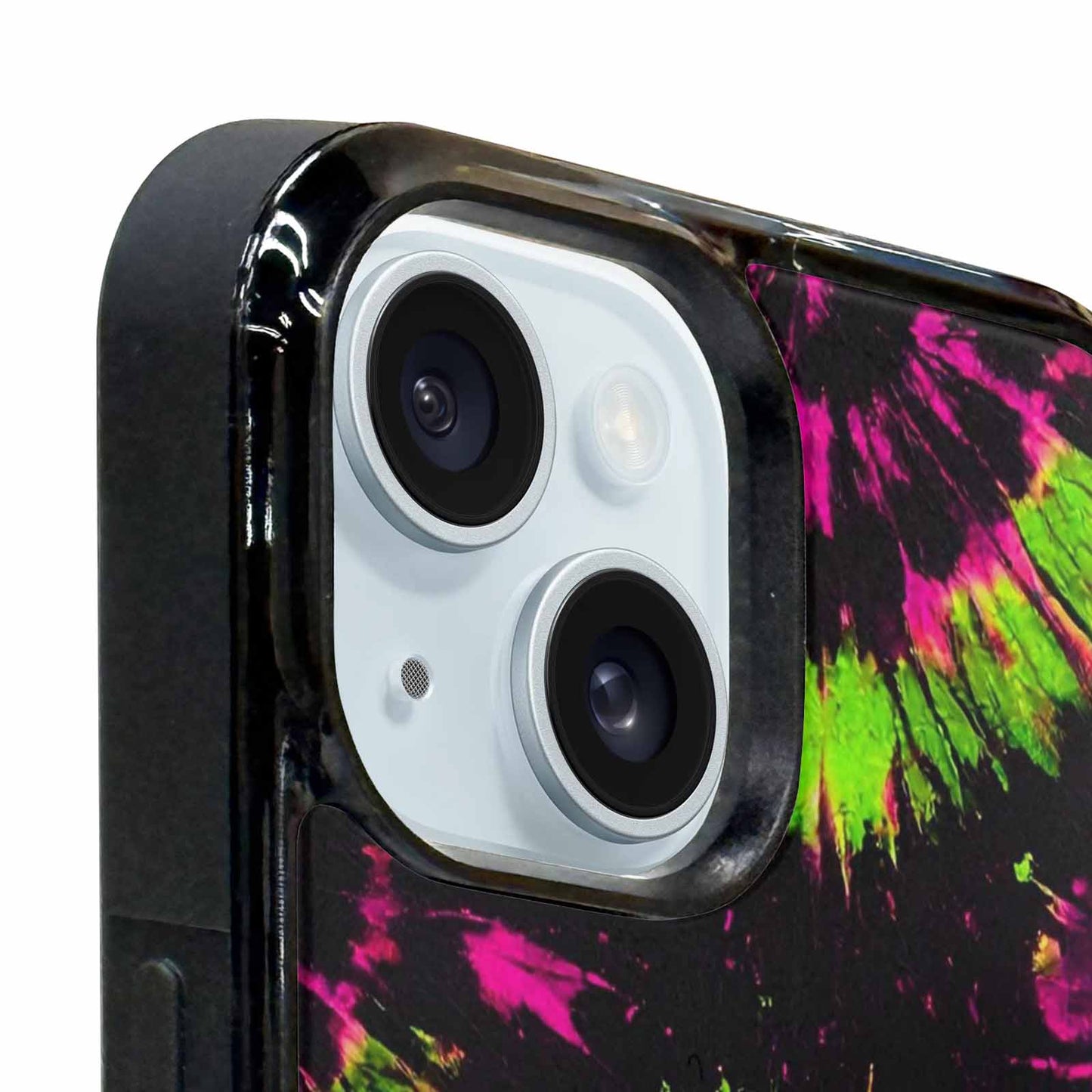iPhone 15 Plus Case — Acid Wash Tie Dye Neon, Original Design Phone Case