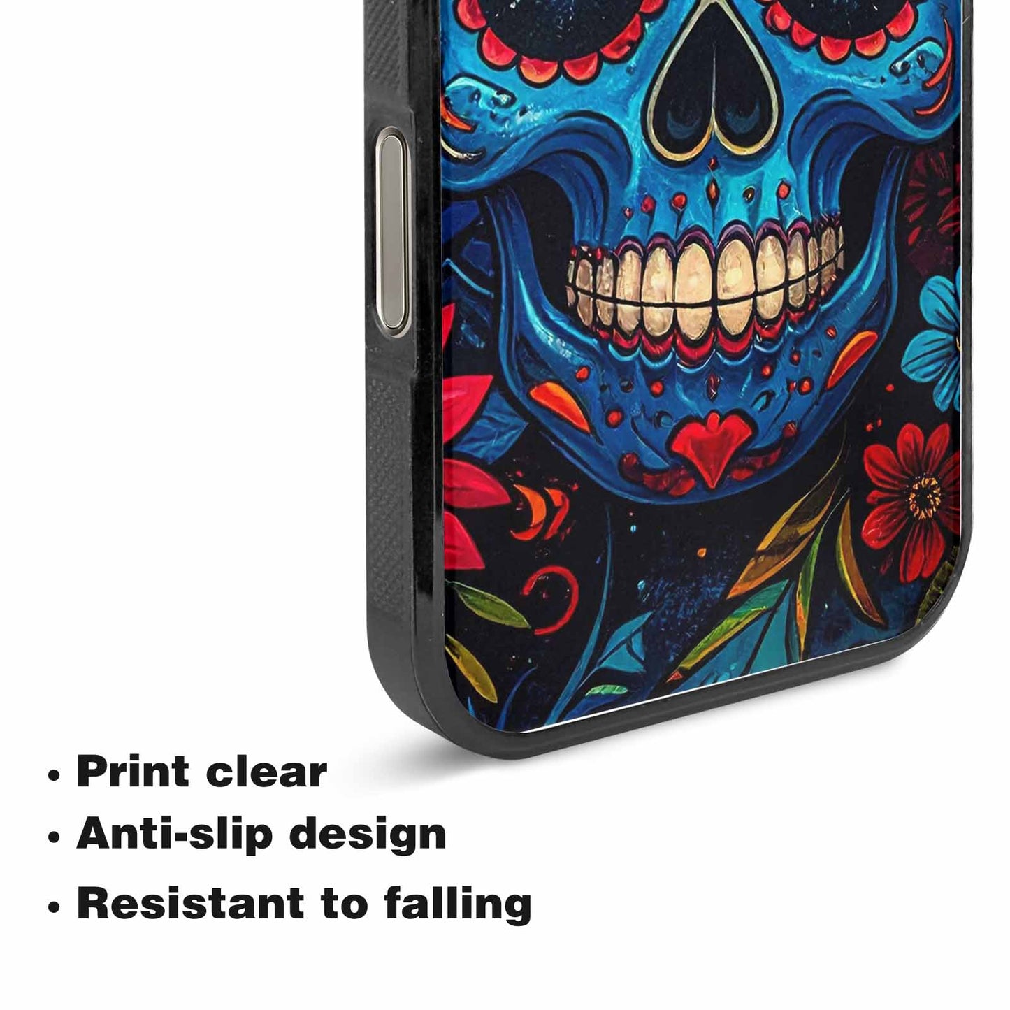 iPhone 15 Pro Max Case — Graffiti Skull, Custom Print Case Cover