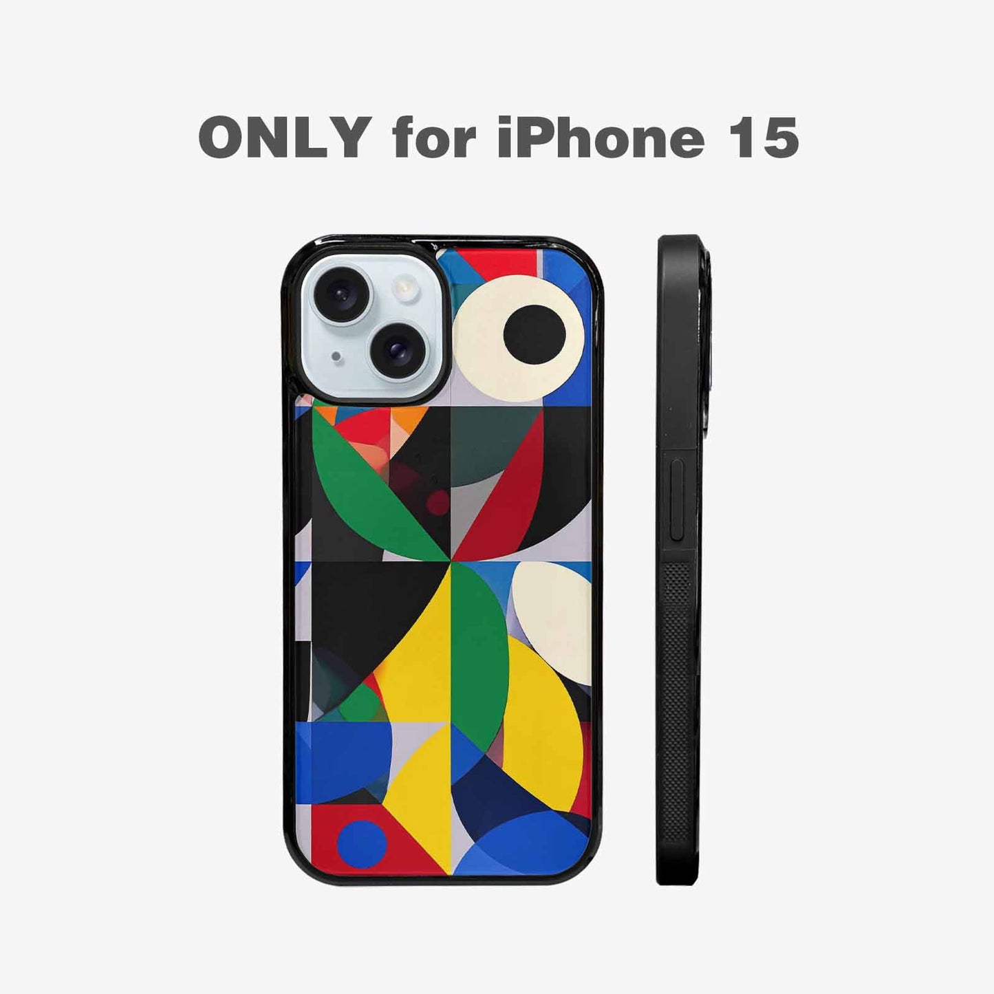 iPhone 15 Case — 1960s Mod Cartoon Art Pattern, Custom Print Case Cover