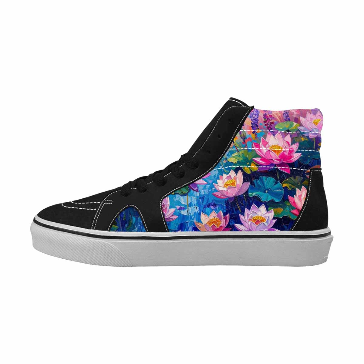 MEN'S Monet Impressionist High Top Canvas Dark Academia Sneakers