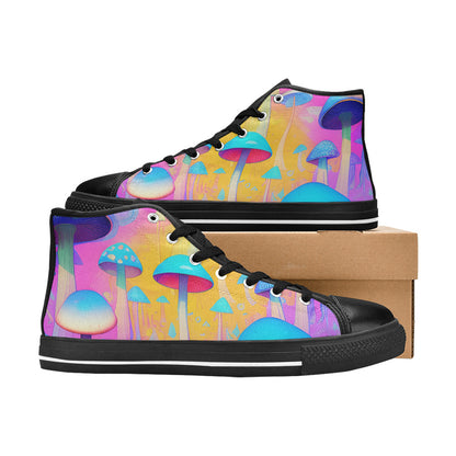 MEN'S Cc Mushroom Art 3 High Top Canvas Y2K Shoes