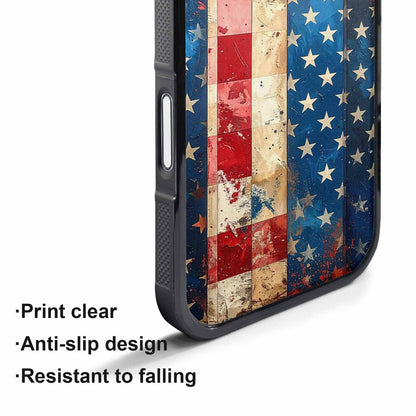 iPhone 17 Pro Max Case — Small American Flag Stars Galaxy Space, Original Design Phone Case