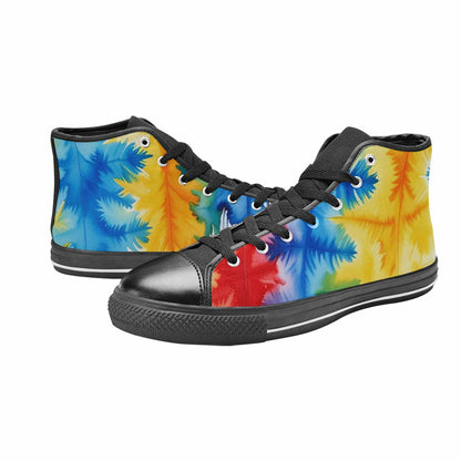 WOMEN'S Tie Dye Drip High Top Canvas Dreamcore Shoes