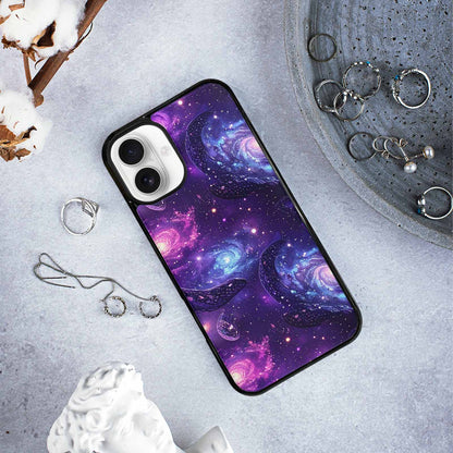 iPhone 16 Plus Case — Galaxy Snake Print Custom, Custom Art Phone Cover