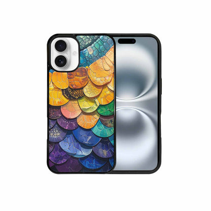 iPhone 16 Plus Case — Reptile Scale Full Color Vibrant Reptile, Custom Phone Case