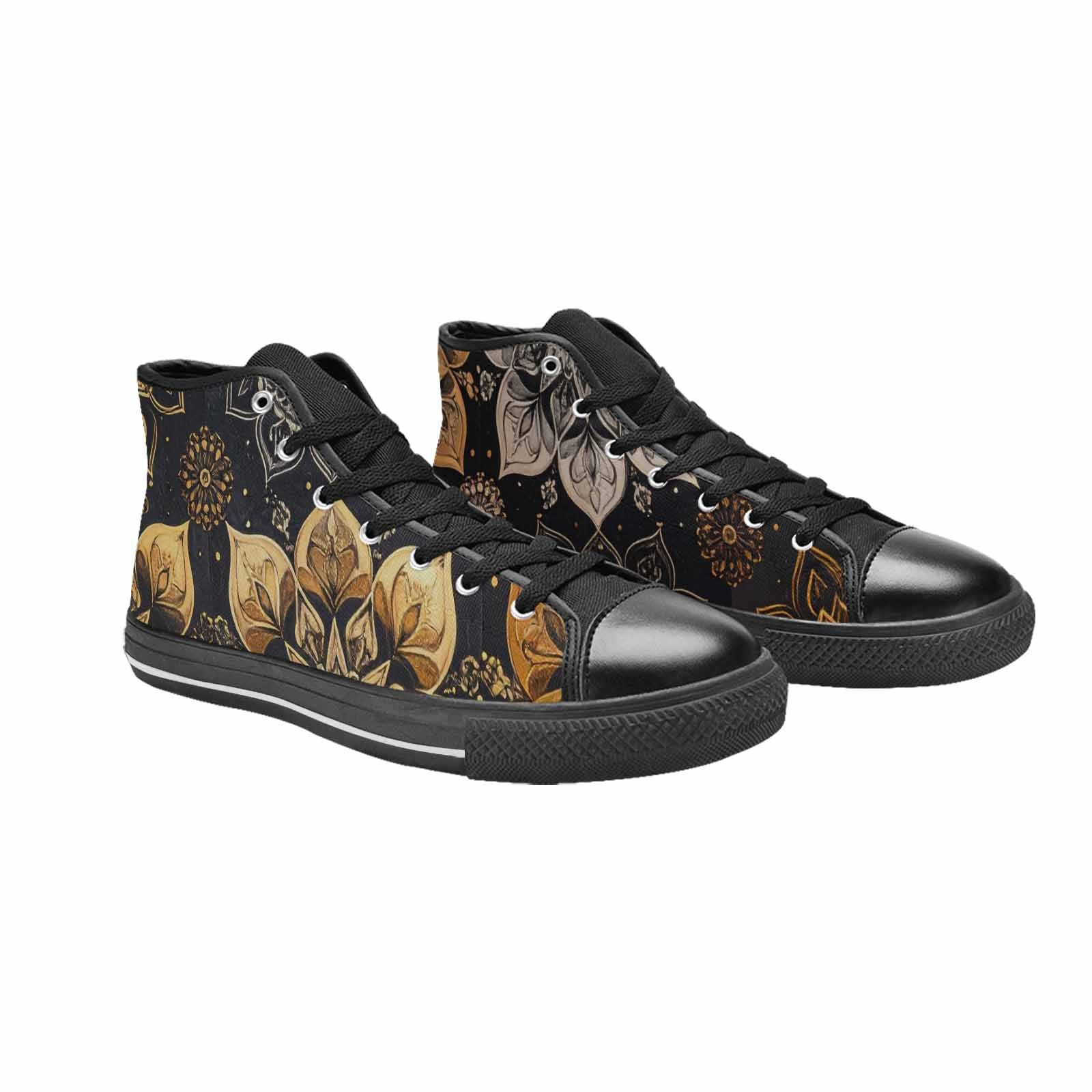 WOMEN'S Mandala High Top Canvas Grunge Sneakers