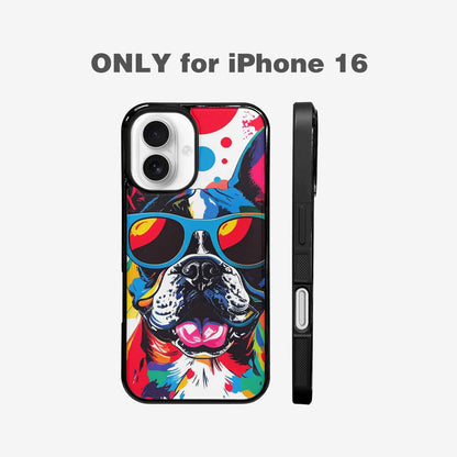iPhone 16 Case — French Bulldog Pop Art Pattern, Customized Protective Case