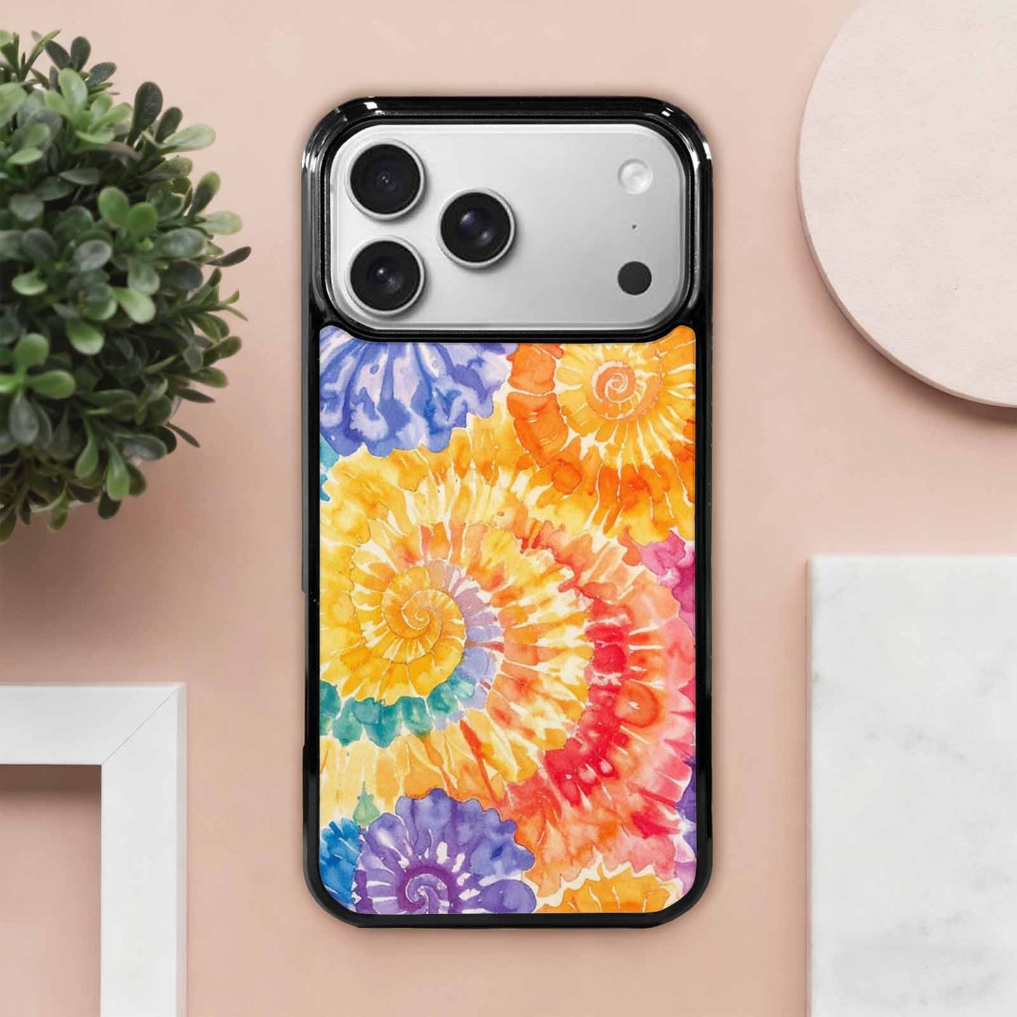 iPhone 17 Pro Max Case — Small Tie Dye Swirl Tie Dye, Custom Phone Case