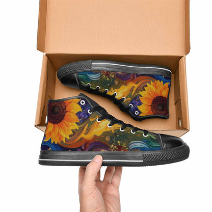 MEN'S Blend All Versions High Top Canvas Vibrant Chaos Sneakers