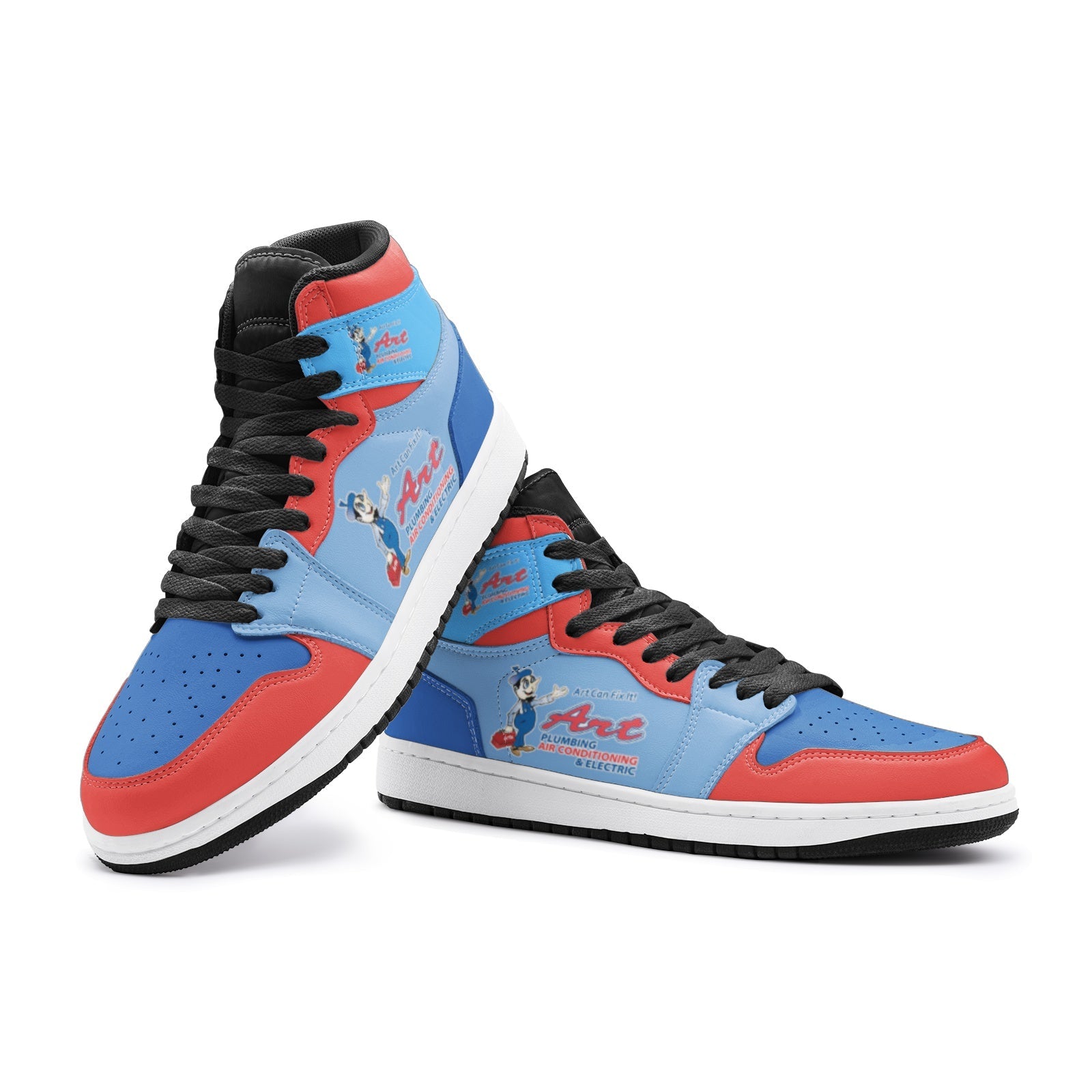 Dragon Blue Gold Wearable UNISEX Bold Art - Freaky Shoes | Custom Art Sneakers