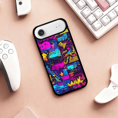 iPhone 17 Air Case — Retro Motif Retro Motifs Pattern Retro, Custom Phone Case