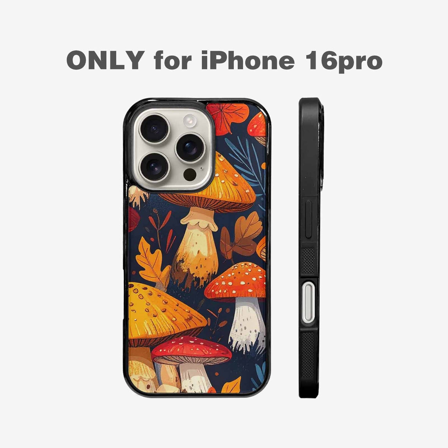 iPhone 16 Pro Case — Bold Autumn Mushroom Bold Autumn Mushroom, Original Design Phone Case