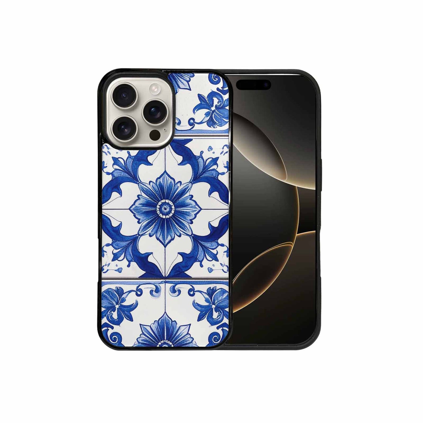 iPhone 16 Pro Max Case — Talavera Tile Floral Custom, Personalized Phone Case